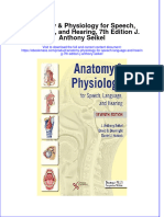 Anatomy Physiology For Speech Language and Hearing 7Th Edition J Anthony Seikel Full Chapter