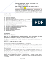 Acta Asamblea Ordinaria de Copropietarios CR Dos Velas PH