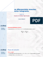 18-Seccion - UPeU - EDO - Ecuaciones Diferenciales Exactas-Factor Integrante