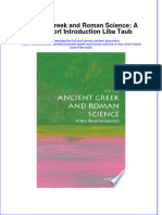 Ancient Greek and Roman Science A Very Short Introduction Liba Taub Full Chapter