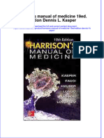 Harrisons Manual of Medicine 19ed Edition Dennis L Kasper Full Chapter