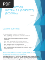 Const MATERIALS 1 CONCRETE