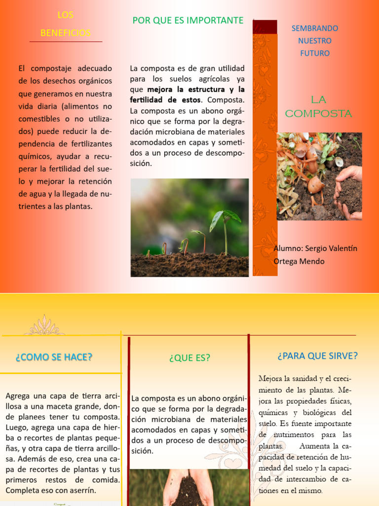 Beneficios y elaboración de composta | PDF | Compost | Fertilizante