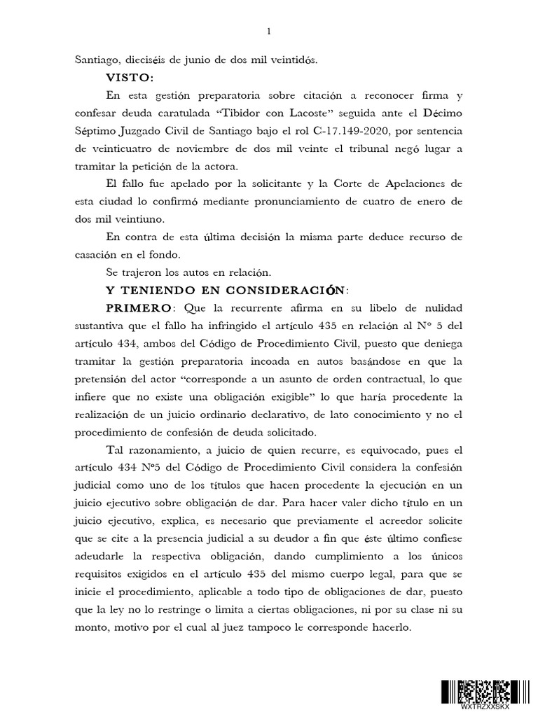 Sentencia cs 16 6 2022 pdf sentencia ley deuda