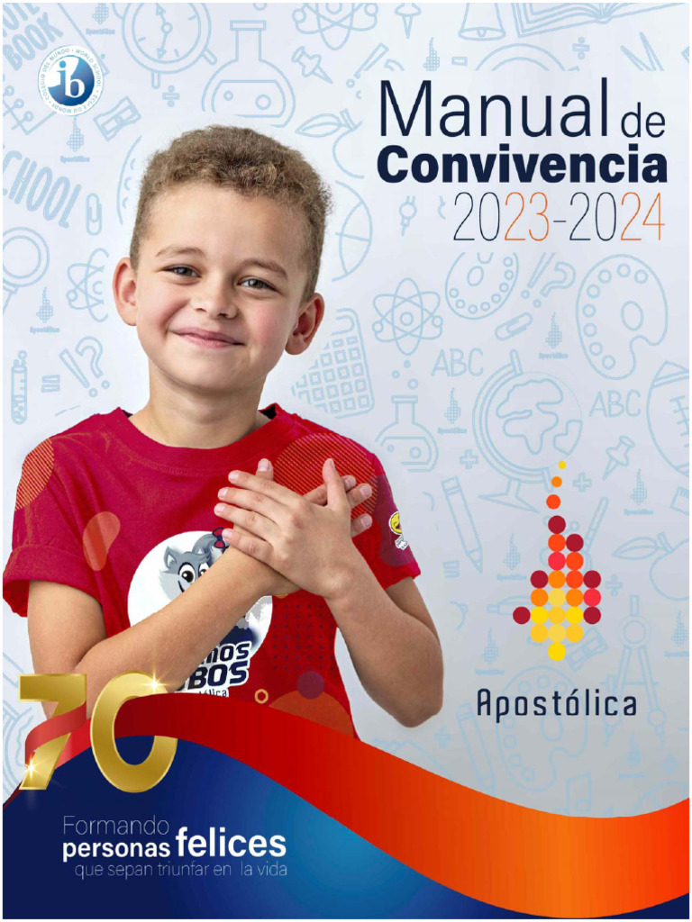Manual de Convivencia Escolar 2023-24 | PDF | Educación de la primera ...