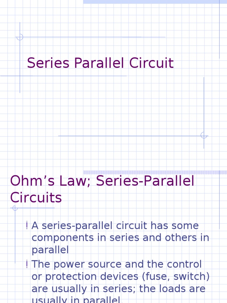 Ohm's Law Series Parallel Circuit PDF