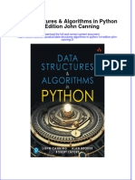 Data Structures Algorithms In Python 1St Edition John Canning 2 full chapter