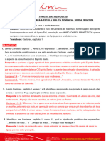 Tópicos Das Respostas Às Perguntas para A Escola Bíblica Dominical Do Dia 28-04-24