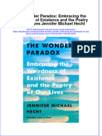The Wonder Paradox Embracing The Weirdness of Existence and The Poetry of Our Lives Jennifer Michael Hecht Ebook Full Chapter