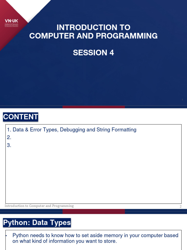 Intro To Comp and Prop - DAY 4 | PDF | Debugging | Software Bug