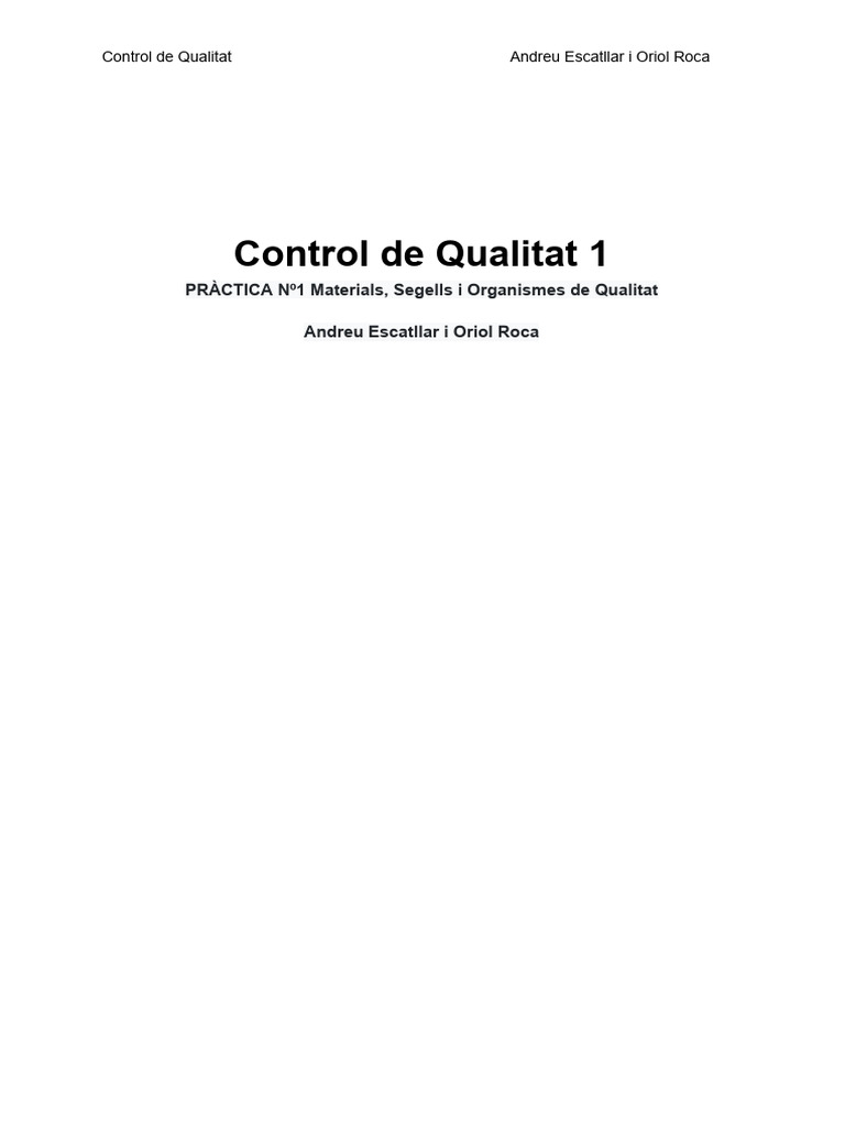 Practica 1 - CDQ | PDF