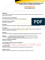 ESTADÍSTICA 1, Primer Parcial