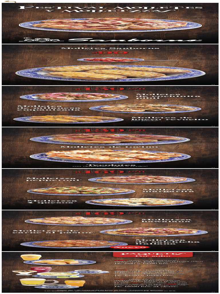 Menú Sanborns - Especial | PDF