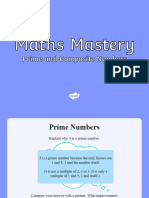T2 M 1738 Year 5 Multiplication and Division Prime and Composite Numbers Maths Mastery Activities PowerPoint Ver 1