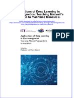 Applications of Deep Learning in Electromagnetics Teaching Maxwells Equations To Machines Maokun Li Full Chapter