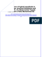 Applications of Hybrid Nanofluids in Solar Energy, Practical Limitations and Challenges - A Critical Review Tayyab Raza Shah & Hafiz Muhammad Ali