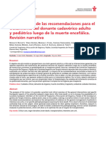 Manejo Potencial Donante Adulto y Pediatrico