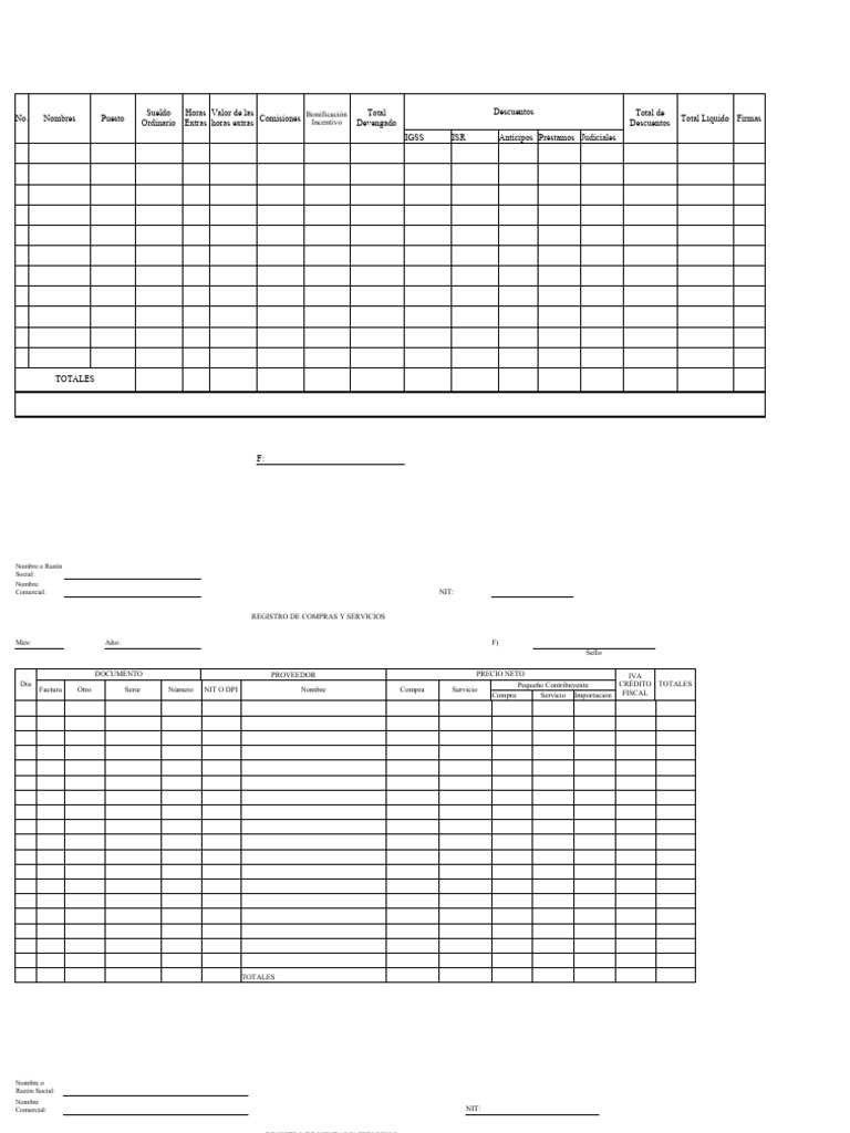 Registro de Compras y Ventas 2023 | PDF | Factura | Economias
