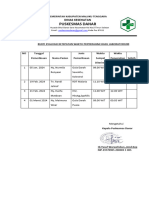 Bukti Evaluasi Ketepatan Waktu Penyerahan Hasil Laboratorium