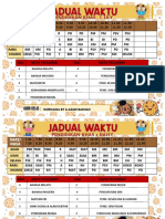 Jadual Terbaru 2023