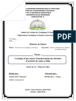 Création D'un Centre D'incinération Des Déchets D'activité de Soins À Mila - BENDJAMAA Chaima