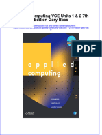 Applied Computing Vce Units 1 2 7Th Edition Gary Bass Full Chapter