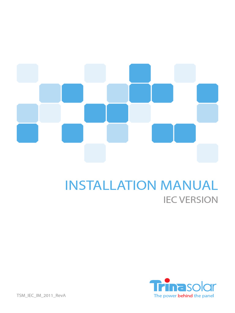 Trina Solar Installation Manual Guide | PDF | Solar Panel | Electrical ...