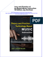Theory and Practice of Technology Based Music Instruction Second Edition Jay Dorfman Ebook Full Chapter