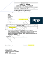 Formulir Peminjaman Lab Teknologi Lingkungan