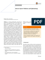 Classification of Prevention in Sports Medicine and Epidemiology 2015 Sports Med