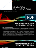 MUJER EMBARAZADA evaluación nutricional