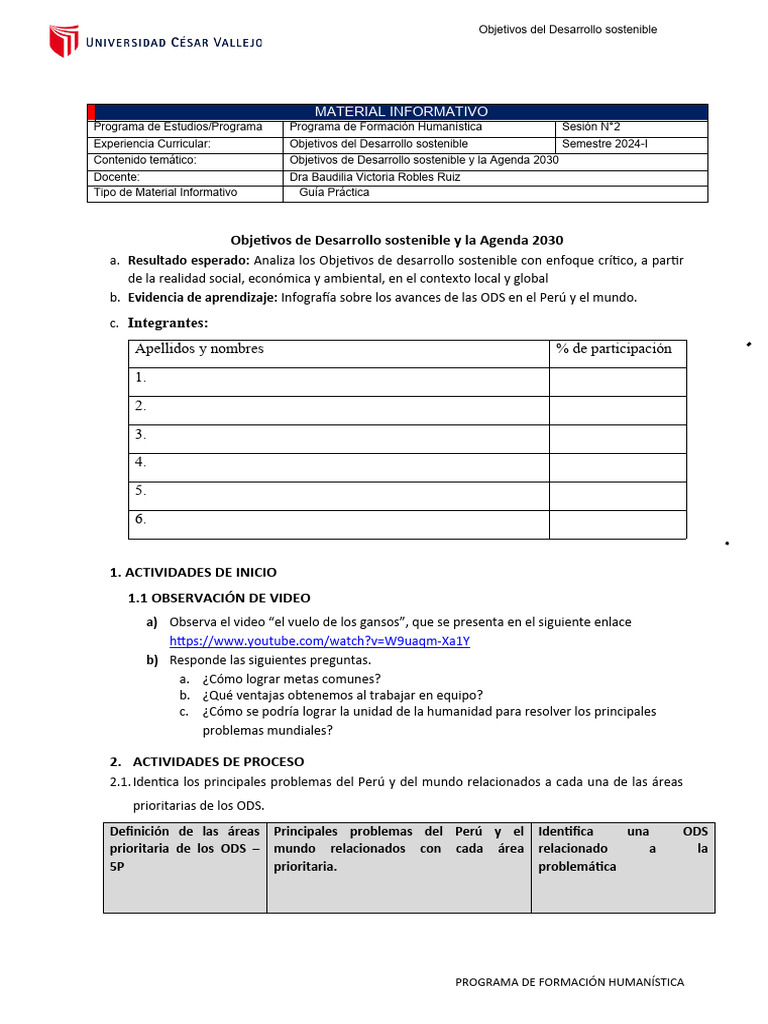 Análisis de los ODS y Agenda 2030 | PDF | Sustentabilidad | Desarrollo ...
