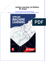 Applied Machine Learning 1St Edition M Gopal Full Chapter