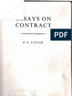 P.S. Atiyah, Contract, Promises and The Law of Obligations