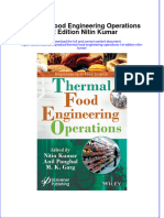 Thermal Food Engineering Operations 1St Edition Nitin Kumar  ebook full chapter