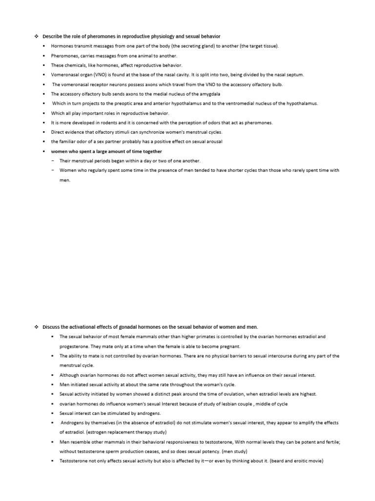 Reproductive Behavior | PDF | Endocrine System | Reproduction