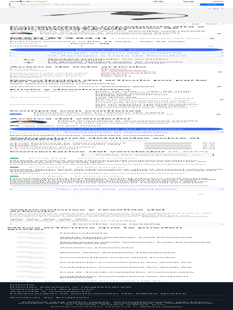 PilotUSA High to Low Impedance Converter (Helicopter Headset) PA87H