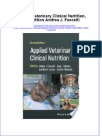 Applied Veterinary Clinical Nutrition 2Nd Edition Andrea J Fascetti Full Chapter