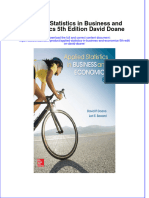 Applied Statistics in Business and Economics 5Th Edition David Doane Full Chapter