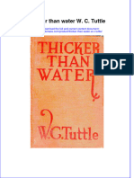 Thicker Than Water W C Tuttle Ebook Full Chapter