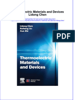 Thermoelectric Materials and Devices Lidong Chen Ebook Full Chapter