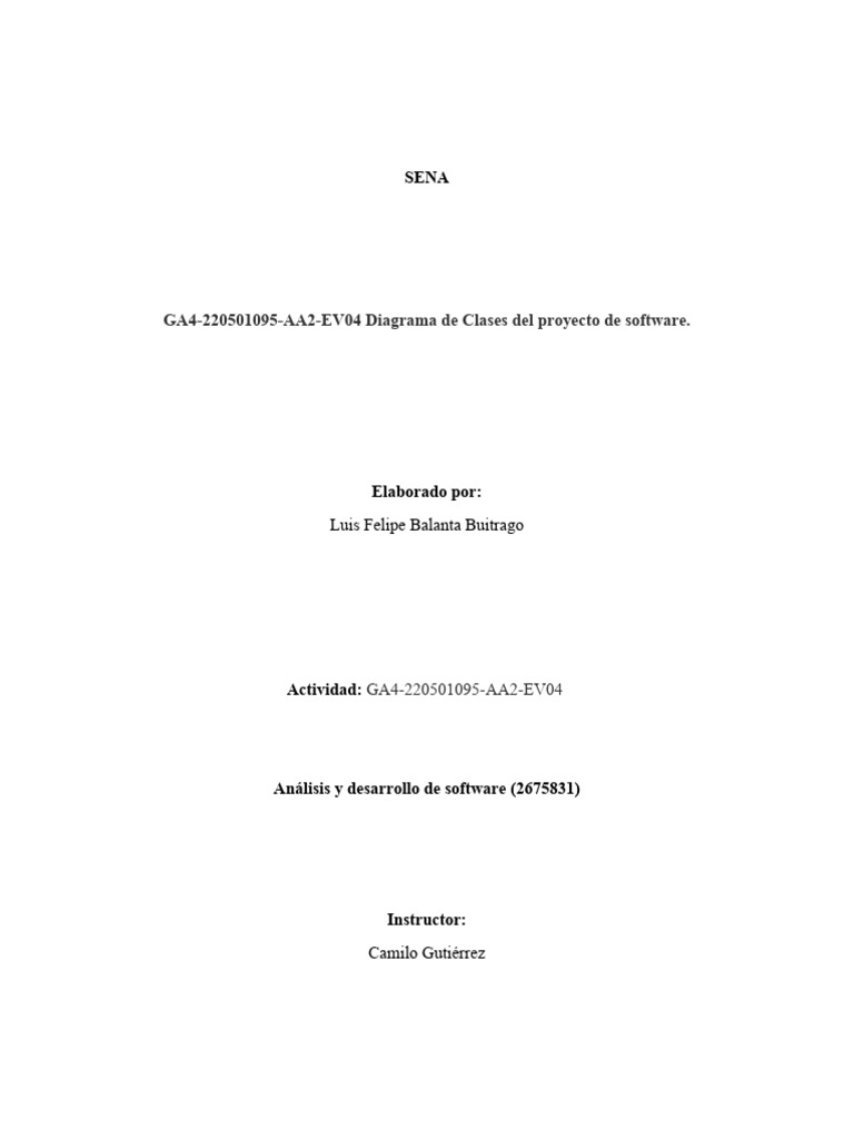 GA4-220501095-AA2-EV04 Diagrama de Clases Del Proyecto de Software2 ...