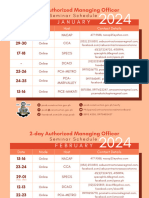 2-Day AMO Seminar Schedule - 2024