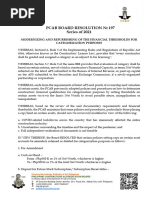 B.R. No. 197 S. 2021 - Modernizing and Refurbishing of The Financial Thresholds For Categorization Purposes