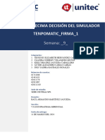 S9 - Informe - Decima Decisión Del Simulador Tenpomatic