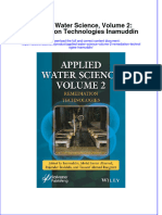 Applied Water Science Volume 2 Remediation Technologies Inamuddin Full Chapter