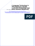 Applying Language Technology in Humanities Research Design Application and The Underlying Logic 1St Ed Edition Barbara Mcgillivray Full Chapter