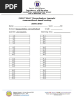 Grade 1 Answer Sheet Template | PDF | Philippines