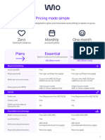 Pricing Plan PDF
