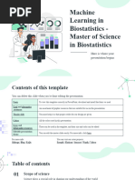 Machine Learning in Biostatistics - Master of Science in Biostatistics by Slidesgo